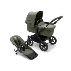 Bugaboo Donkey5 Mono Yhdistelmävaunut, Black/Forest Green