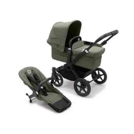 Bugaboo Donkey5 Mono Yhdistelmävaunut, Black/Forest Green 1 Bugaboo Donkey5 Mono Yhdistelmävaunut, Black/Forest Green