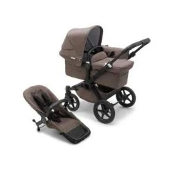 Bugaboo Donkey5 Mono Yhdistelmävaunut, Black/Mineral Taupe