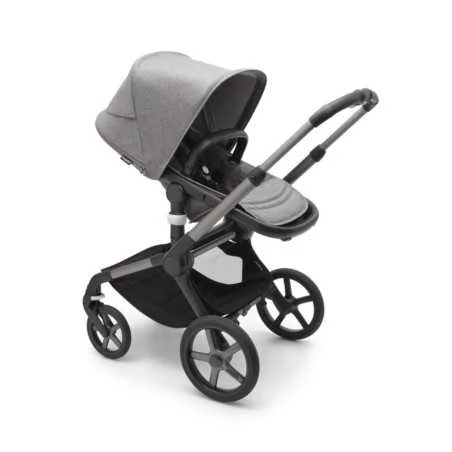 Bugaboo Fox 5 Complete Yhdistelmävaunu - Graphite/Grey Melange 2 Bugaboo Fox 5 Complete Yhdistelmävaunu - Graphite/Grey Melange - Image 2