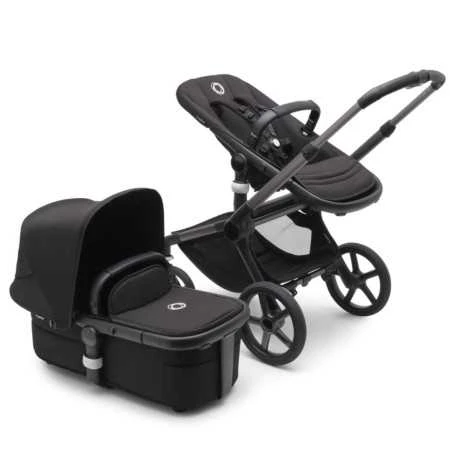 Bugaboo Fox 5 Complete Yhdistelmävaunu - Graphite/Midnight Black 2 Bugaboo Fox 5 Complete Yhdistelmävaunu - Graphite/Midnight Black - Image 2