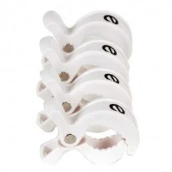 Emma Mallisto Emma Klipsit Verholle 4kpl, Valkoinen