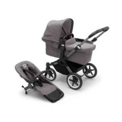 Paketti - Bugaboo Donkey5 Duo Sisarusrattaat, Grey Melange