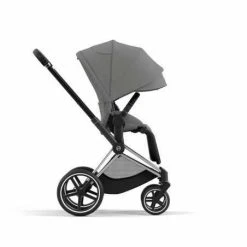 Paketti - Cybex EPriam 4 Yhdistelmävaunu, Kromi Black - Chrome - Soho Grey -Emmaljunga Shop paketti cybex epriam 4 yhdistelmaevaunu kromi black chrome soho grey 5