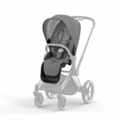 Paketti - Cybex EPriam 4 Yhdistelmävaunu, Kromi Black - Chrome - Soho Grey -Emmaljunga Shop paketti cybex epriam 4 yhdistelmaevaunu kromi black chrome soho grey 7